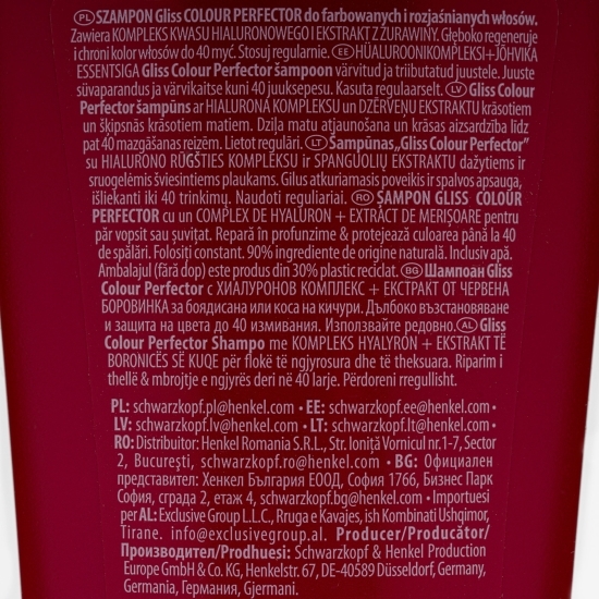 Șampon pentru păr vopsit Colour Perfector 250ml