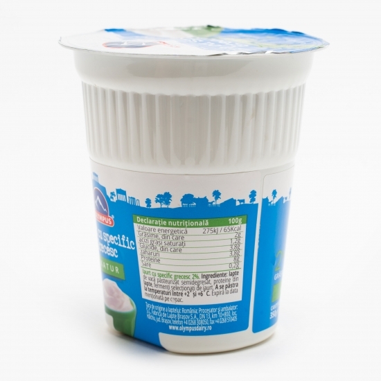 Iaurt cu specific grecesc natur 2% grăsime 350g
