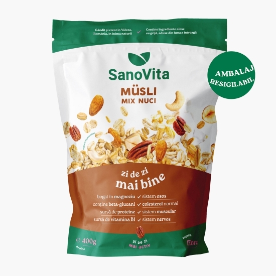 Musli cu mix de nuci 400g
