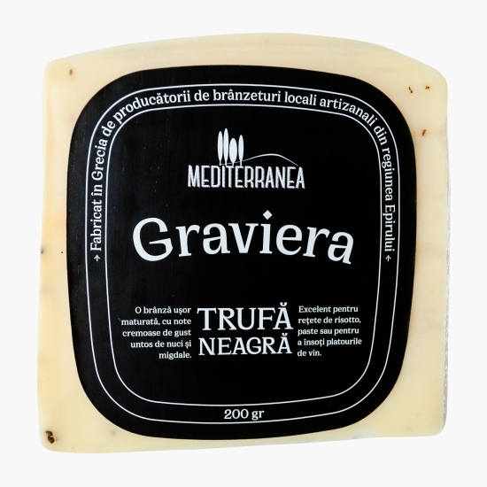 Brânză Graviera maturată 6 luni, cu trufă neagră 200g