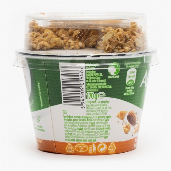 Iaurt cu musli, migdale, quinoa și chia 170g