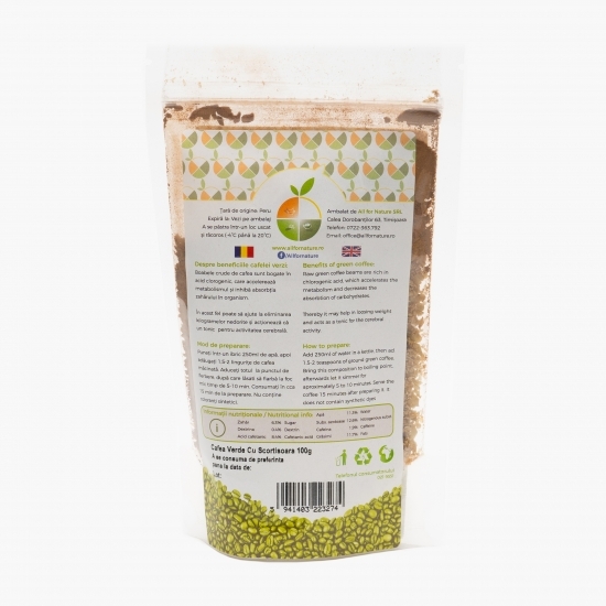 Cafea verde măcinată cu scorțișoară 100g