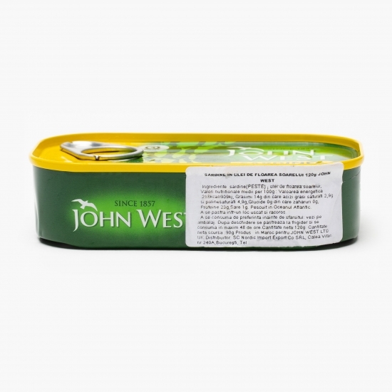 Sardine în ulei de floarea-soarelui 120g