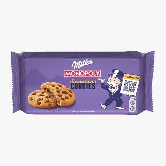 Biscuiți cu cremă de ciocolată Sensations Cookies 156g