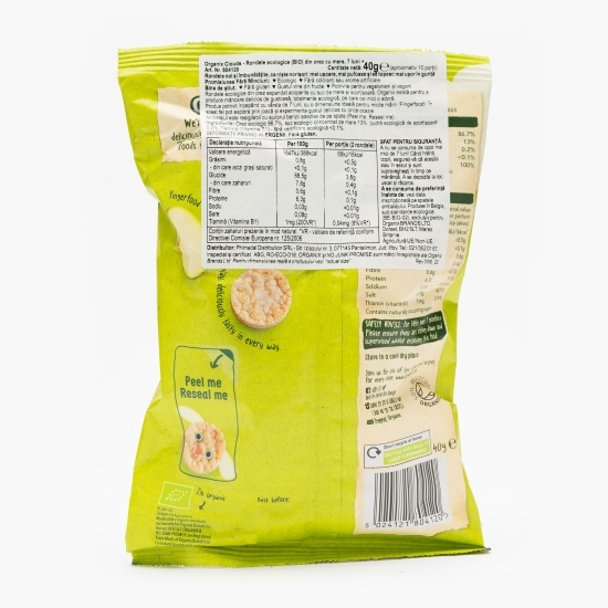 Rondele ecologice din orez cu mere 7+ luni 40g