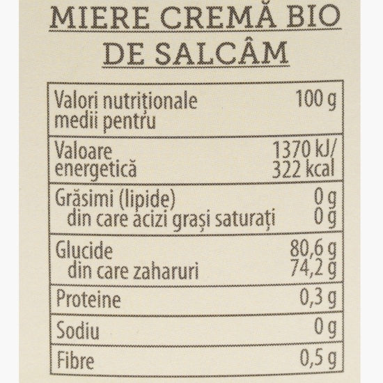 Miere cremă de salcâm eco 270g