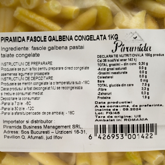 Fasole galbenă congelată 1kg