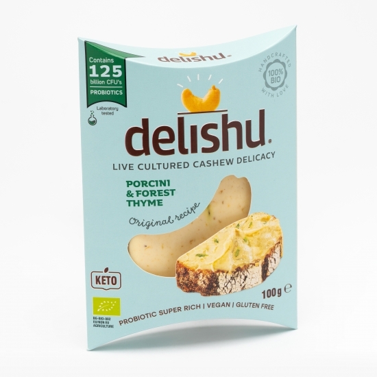 Specialitate eco de caju cu ciuperci porcini și cimbru fără gluten 100g