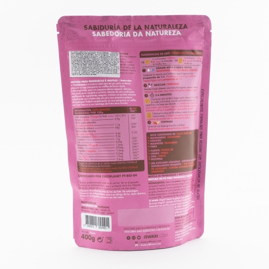 Mix pentru clătite și vafe eco cu zmeură și sfeclă roșie 400g