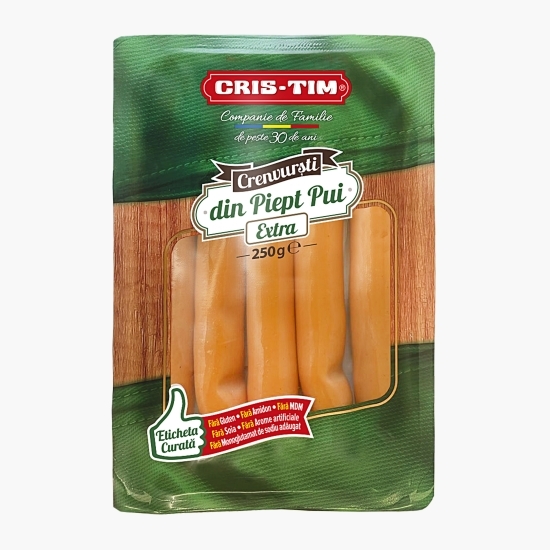 Crenvurști din piept pui extra 250g