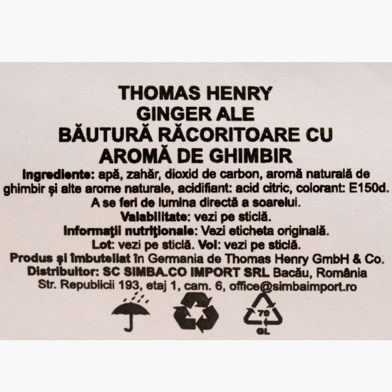 Apă tonică Ginger Ale 0.2l