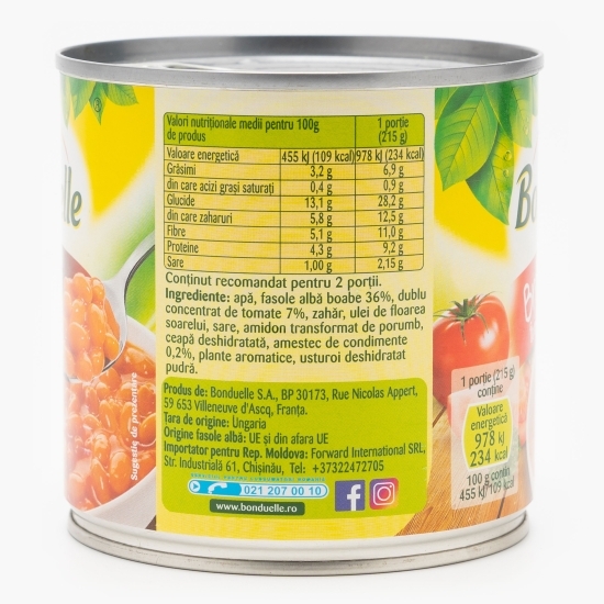 Fasole albă în sos tomat 430g
