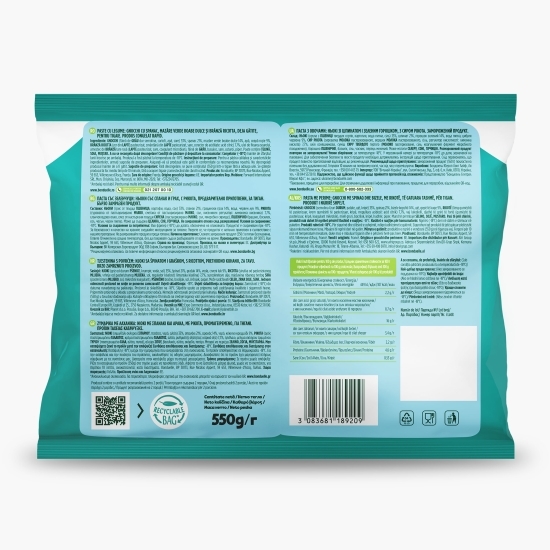 Paste gnocchi cu spanac, mazăre verde și brâză ricotta 550g