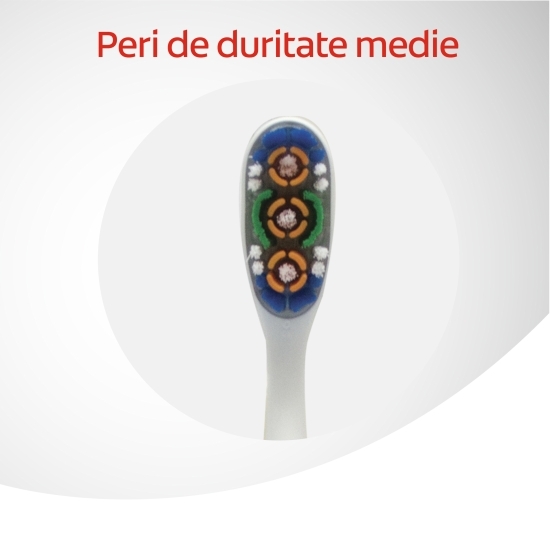 Pachet: 2x Periuță de dinți cu peri de duritate medie 360 Whole Mouth Clean Medium
