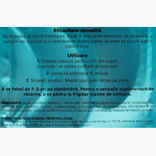 Mască hidrogel pentru ochi Hydro X-Cell 