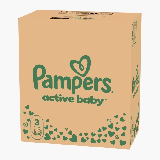Scutece Active Baby XXL Box mărimea 3, 6-10kg, 208 buc