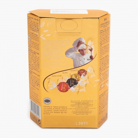 Bomboane cu ciocolată asortate cu umplutură cremoasă 200g