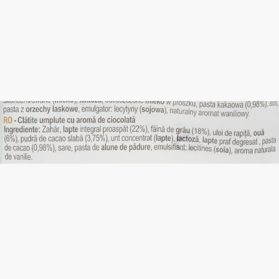 Clătite umplute cu ciocolată, 6 buc, 192g