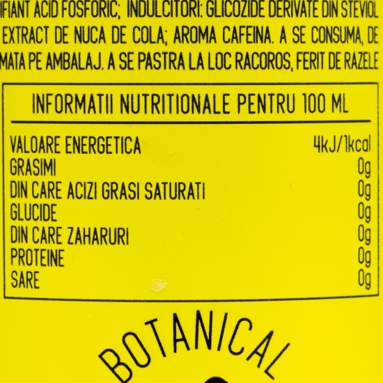 Băutură carbogazoasă Pop Cola zero zahăr cu lămâie & lime 0.5l