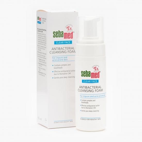 Spumă dermatologică antibacteriană de curățare 150ml
