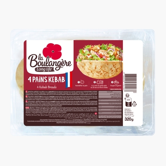 Pâini speciale Kebab, 4 buc, 320g