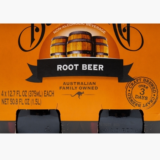 Bere aromatizată Root, fără alcool, 4x0.375l