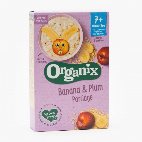 Cereale eco cu banane și prune, 7+ luni, 200g