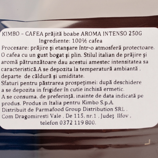 Aroma intenso 250g, cafea boabe