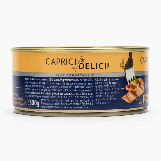 Carne de porc în suc propriu 300g