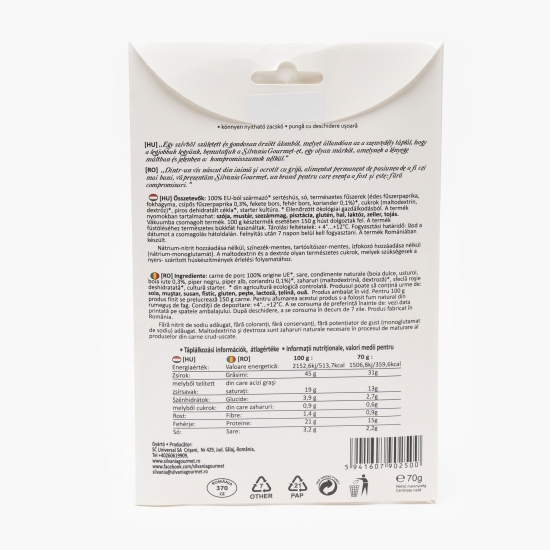 Salam eco cu boia iute și coriandru 70g