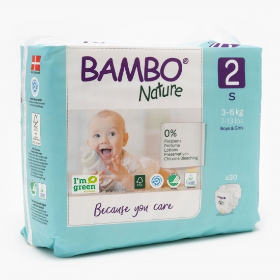 Scutece eco 0% clor mărimea 2, 3-6kg, 30 buc 
