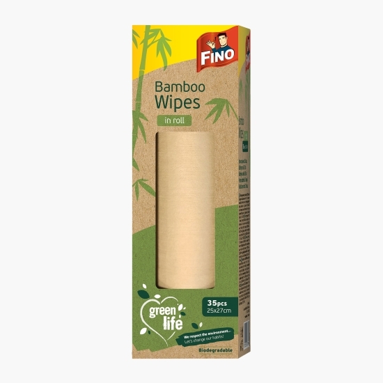 Lavete din bambus rolă Green Life 35 buc