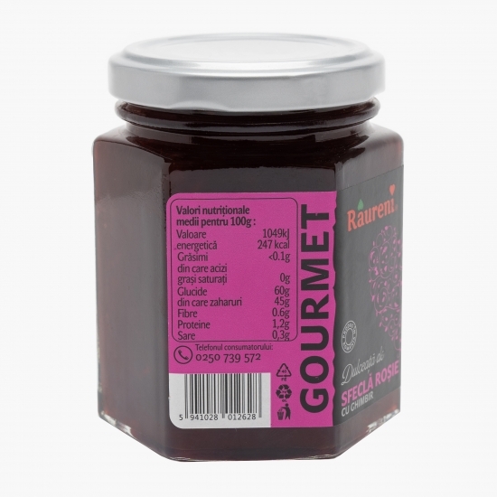 Dulceață de sfeclă roșie cu ghimbir 240g