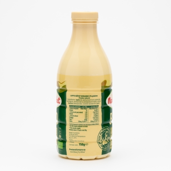 Lapte bătut eco 2% grăsime 750g