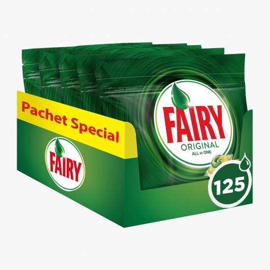 Detergent automat capsule pentru mașina de spălat vase All in one, 125 spălări