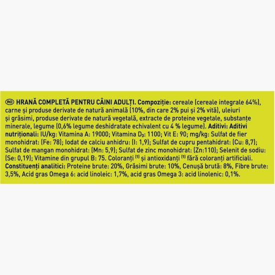 Hrană uscată pentru câini adulți, 2.4kg, Balance cu pui și legume