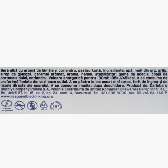 Bere albă nefiltrată 1664 Blanc doză 4x0.5l