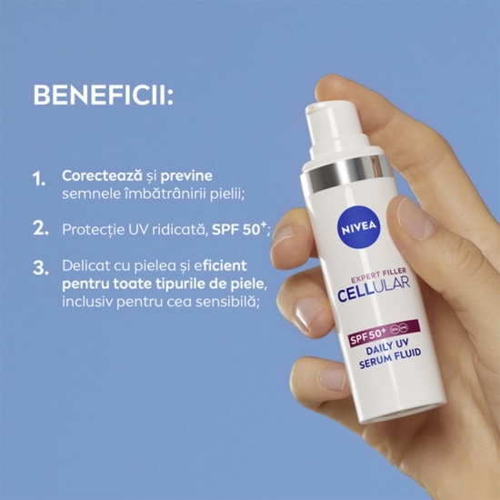 Serum fluid de zi cu protecție UV FPS 50+ Cellular Expert Filler 30ml 