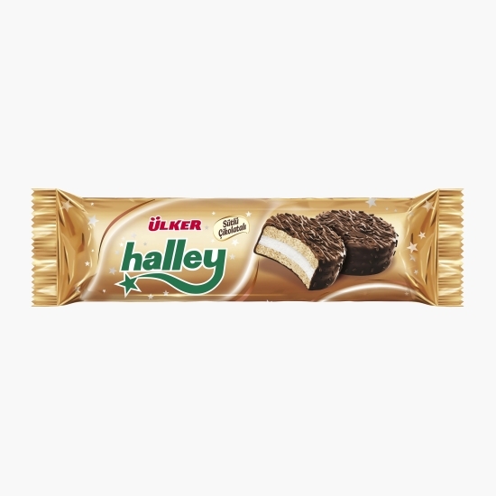 Biscuiți cu bezea glazurați cu ciocolată cu lapte 77g