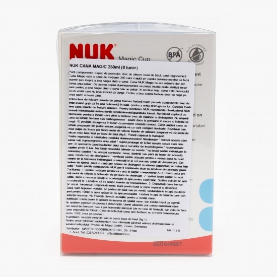 Cană magică albastră, 8+ luni, 230ml