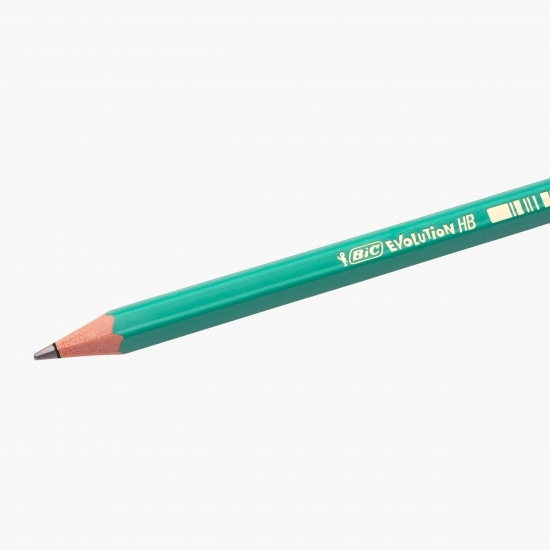 Set 8 creioane grafit cu radieră Evolution 655
