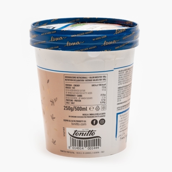 Înghețată de vanilie cu sirop de ciocolată, fără zahăr 500ml