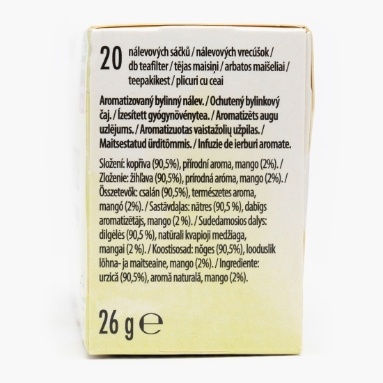 Ceai cu aromă de mango și urzică, 20 plicuri 