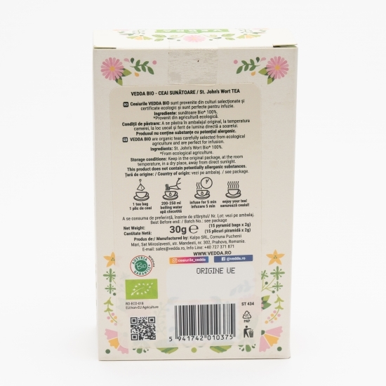 Ceai de sunătoare eco 15 plicuri