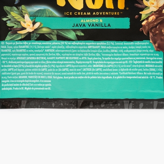 Îngheţată de vanilie Java cu bucăţi de migdale prăjite 67g