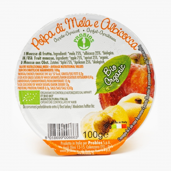 Piure de mere și caise eco 100g