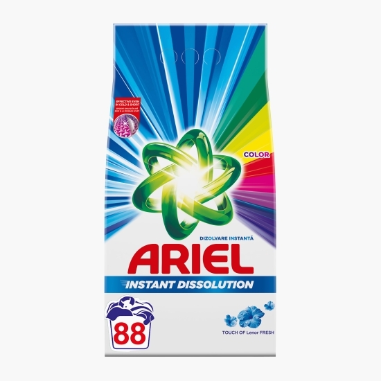 Detergent de rufe pudră  Touch of Lenor Color, 80 spălări, 6kg