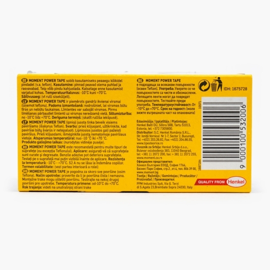 Power Tape argintiu 50mm x 10m