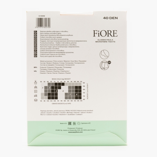 Ciorap microfibră Paula 40 den Poudre 5