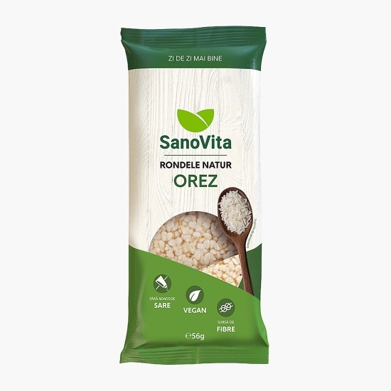 Rondele simple din orez 56g